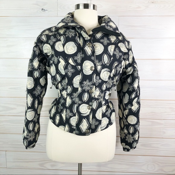 NILS Vintage Insulate Ski Snowboard Jacket Floral